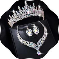 Conjunto de joias Kamirola, tiaras e coroas para mulheres TR28