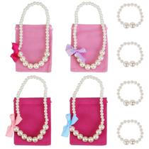 Conjunto de joias kilofly Princess Party Favor com colar e pulseira