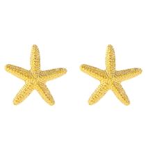 Conjunto de joias MayDong Beach Starfish com pingente e brincos
