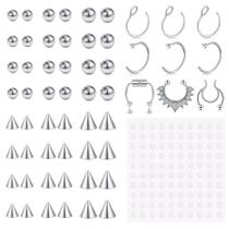 Conjunto de Joias para Piercing Falsos JFORYOU 159 Peças Conjunto de Joias para Piercing Falsos JFORYOU 159 Peças