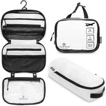 Conjunto de kit de bolsas de higiene pessoal TRIPPED Travel Gear Hanging +311 TSA