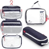 Conjunto de kit de bolsas de higiene pessoal TRIPPED Travel Gear Hanging +311 TSA