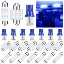 Conjunto de kit de lâmpadas LED para carro Tallew T10 31 mm 42 mm Dome Light x24 Blue