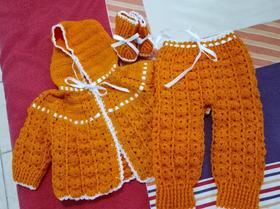 Conjunto de Lã Bebê 6-9 meses Conjunto de Lã Bebê 6-9 meses