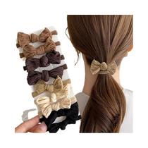 Conjunto De Laços De Cabelo Femininos De Alta Elasticidade Em Cores Sólidas Estilo Minimalista Conjunto De Laços De Cabelo Femininos De Alta Elasticidade Em Cores Sólidas Estilo Minimalista