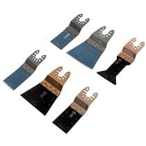 Conjunto de laminas de corte multiferramentas para metal e madeira, 6pcs// denzel