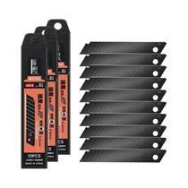 Conjunto De Lâminas De Faca Utilitária Em Aço Carbono Preto 10 20 30 50 100pcs Ferramentas De