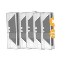 Conjunto De Lâminas De Faca Utilitária Trapezoidal 10 30 50 Peças Aço DIY Arte Artesanato Ferramenta