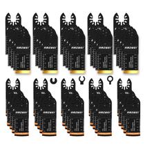 Conjunto de lâminas de ferramentas oscilantes AMZWEI Titanium 50PCS