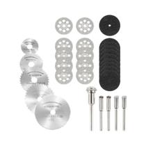 Conjunto De Lâminas De Serra Circular Mini 6-32 Peças Disco De Corte Para Ferramentas Rotativas