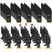 Conjunto de lâminas de serra oscilantes AMZBSAW 110PCS para metal e madeira Conjunto de lâminas de serra oscilantes AMZBSAW 110PCS para metal e madeira