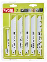 Conjunto de lâminas de serra recíprocas Ryobi RAK06RB 6 peças