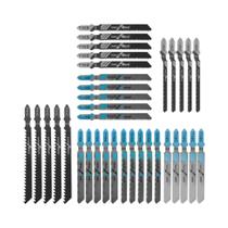 Conjunto De Lâminas De Serra Tico-Tico Sortidas Para Corte De Madeira, Plástico E Metal, Lâminas HCS