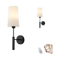 Conjunto De Lâmpada De Parede Recarregável, Sem Fio, Regulável, Controle Remoto, 5000mah, Led,
