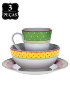 Conjunto de lanche 3 peças