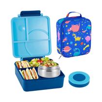 Conjunto De Lancheira Bento À Prova De Vazamentos Para Crianças Com Termo De Sopa De 8oz E 4 Conjunto De Lancheira Bento À Prova De Vazamentos Para Crianças Com Termo De Sopa De 8oz E 4