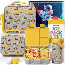 Conjunto de Lancheira Bento Fimibuke Infantil com Garrafa e Bolsa