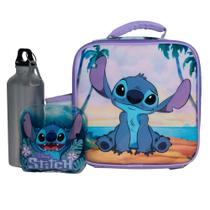 Conjunto de lancheira Disney Stitch para meninos e meninas com garrafa de água