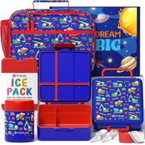 Conjunto de lancheira Fimibuke Kids Bento com garrafa térmica e bolsa isolada Conjunto de lancheira Fimibuke Kids Bento com garrafa térmica e bolsa isolada