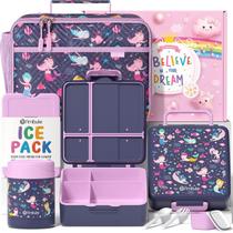 Conjunto de lancheira Fimibuke Kids Bento com garrafa térmica e bolsa isolada