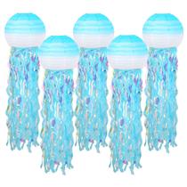 Conjunto de lanternas de papel ADLKGG Hanging Jelly Fish para festa x5 Conjunto de lanternas de papel ADLKGG Hanging Jelly Fish para festa x5