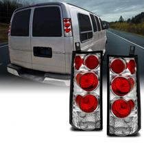 Conjunto de Lanternas Traseiras AmeriLite para Chevy Express GMC Savana 03-19