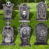 Conjunto de lápides de Halloween Yuleglowix de 17 polegadas Yard Signs Conjunto de lápides de Halloween Yuleglowix de 17 polegadas Yard Signs