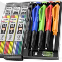 Conjunto de lápis Carpenter Nicpro Mechanical com apontador e estojo