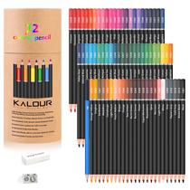 Conjunto de lápis coloridos de 34 peças inclui cores vibrantes