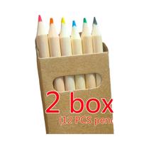 Conjunto De Lápis Coloridos Kawaii Mini 36/12pcs 8.8CM Lápis De Madeira Fofos Para Crianças Conjunto De Lápis Coloridos Kawaii Mini 36/12pcs 8.8CM Lápis De Madeira Fofos Para Crianças