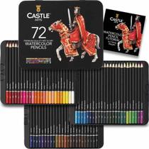 Conjunto de lápis de aquarela Castle Art Supplies 72 pigmentos Conjunto de lápis de aquarela Castle Art Supplies 72 pigmentos