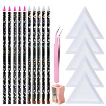 Conjunto de Lápis de Cera Fcozpjk 10pcs para Seleção de Strass 23cm Conjunto de Lápis de Cera Fcozpjk 10pcs para Seleção de Strass 23cm