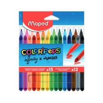 Conjunto de Lápis de Cor ColorPeps Infinity + Hidrocor Jungle - Maped