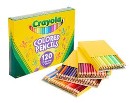 Conjunto de lápis de cor Crayola 120 quilates pré-afiados para crianças de 3 anos ou mais