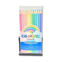 Conjunto de Lápis de Cor - Paleta de Tons Pastel Inspiradores