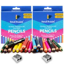 Conjunto de lápis de cor Pencil Buddies Short Fat Triangle Kids
