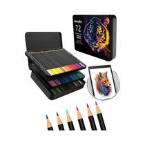 Conjunto De Lápis De Cor Profissionais Não Tóxicos Com 180 Cores Para Desenho Artístico E Esboço