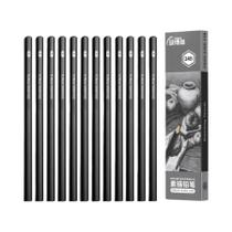 Conjunto De Lápis De Desenho Em Grafite E Carvão 2H HB B 2B 3B 4B 6B 8B 12B 14B Para Artistas