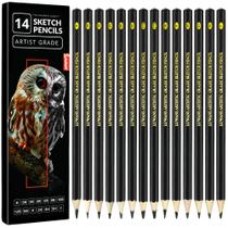 Conjunto de lápis de desenho Luwans 14 Lápis de desenho para artistas Conjunto de lápis de desenho Luwans 14 Lápis de desenho para artistas