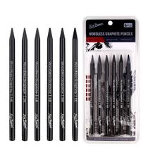 Conjunto de lápis de grafite Woodless 9 unidades HB 2B 4B 6B 8B e EE Conjunto de lápis de grafite Woodless 9 unidades HB 2B 4B 6B 8B e EE
