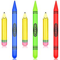 Conjunto de lápis e lápis infláveis com 6 decorações suspensas gigantes