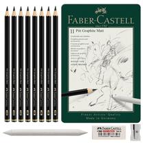 Conjunto de lápis Faber-Castell Pitt Graphite Matte com acessórios