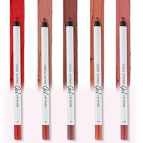 Conjunto de lápis Gel Lip Liner Lamel Matte, 5 peças Longwear Nude