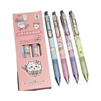 Conjunto De Lápis Mecânico De Desenho Animado Chiikawa 4pcs Usagi Core-substituível Portátil Para