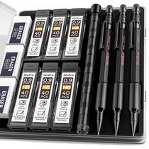Conjunto de Lápis Mecânico Nicpro MP2000 0,9 mm com 3 Peças e Estojo