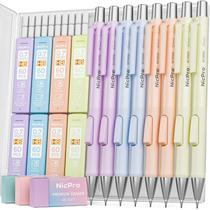 Conjunto de Lápis Mecânicos Nicpro 0,7 mm, 8 Unidades, Cores Pastel Conjunto de Lápis Mecânicos Nicpro 0,7 mm, 8 Unidades, Cores Pastel