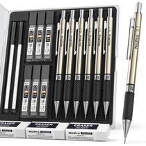 Conjunto de Lápis Mecânicos Nicpro 0,7 mm com 6 Peças em Metal para Desenho Técnico Conjunto de Lápis Mecânicos Nicpro 0,7 mm com 6 Peças em Metal para Desenho Técnico
