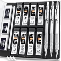 Conjunto de lápis mecânicos Nicpro 0,7 mm MP1000 com estojo e recargas
