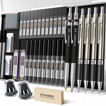Conjunto de lápis mecânicos STAGEEK Drafting 5 tamanhos 0,3-0,9 mm 2,0 mm Conjunto de lápis mecânicos STAGEEK Drafting 5 tamanhos 0,3-0,9 mm 2,0 mm