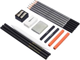 Conjunto de lápis para esboçar e desenhar Amazon Basics (816 unidades) Conjunto de lápis para esboçar e desenhar Amazon Basics (816 unidades)